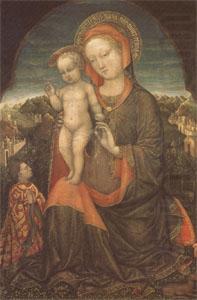 Jacopo Bellini THe Virgin and Child Adored by Lionello d'Este (mk05) china oil painting image
